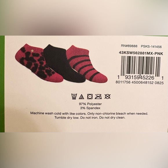 Kate Spade Sock Trio & Mesh Pouch - Picture 2 of 2